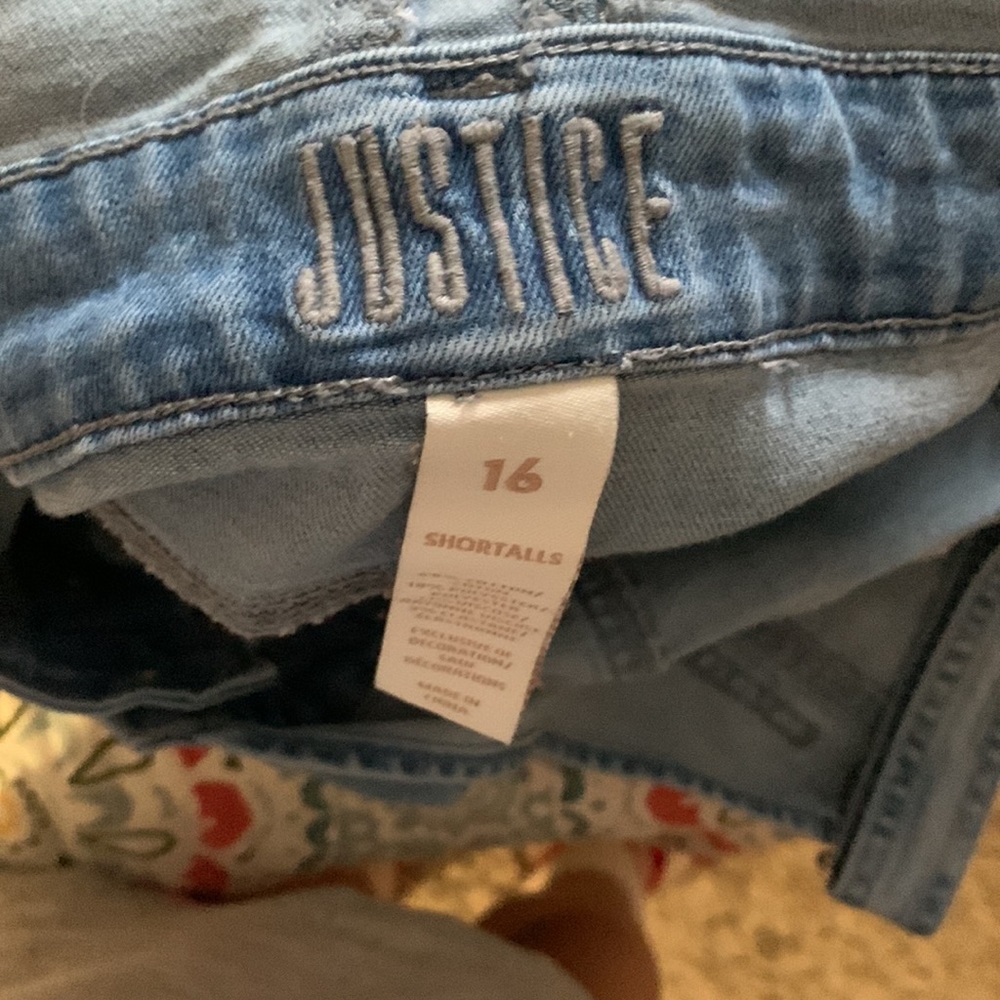 This is a Justice Romper/Jumpsuit, has sequence for holes. - Picture 6 of 6